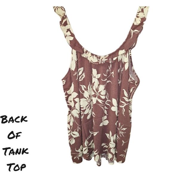 TORRID PLUS SIZE Washable Crinkle Gauze Ruffle Tie Front TankโTop - Picture 9 of 16